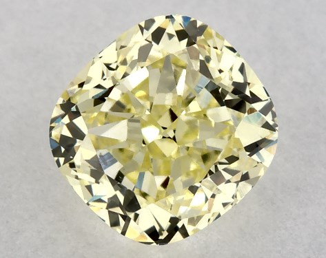 GIA 0.51 Carat Fancy Yellow-SI1 Cushion Modified Cut Diamond